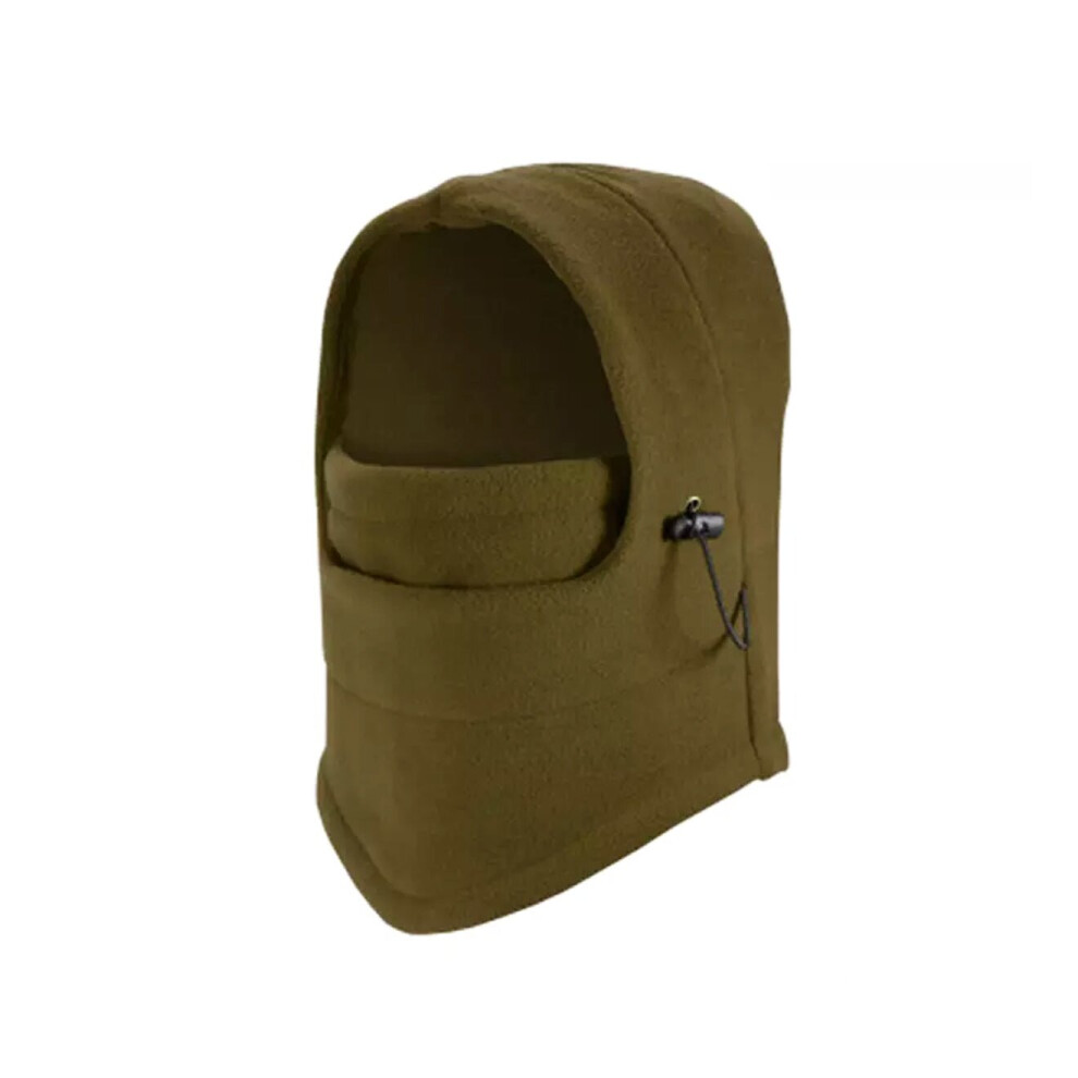 (Olive) Thermal Fleece Balaclava Ski Snowboard Motorbike Face Mask Hood Hat Beanie Warm - Grey 746210898418