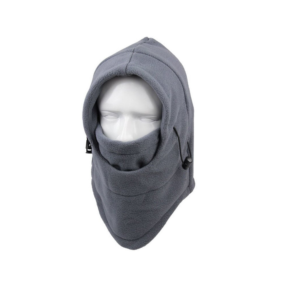 (Grey) Thermal Fleece Balaclava Ski Snowboard Motorbike Face Mask Hood Hat Beanie Warm - Grey 746210898395