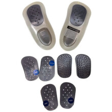 (E (Womens 9-9.5, Mens 8-8.5)) WALKFIT ORTHOTICS Insoles Walk Fit Foot Feet Support PLATINUM SILVER - E (Womens 9-9.5, Mens 8-8.5)