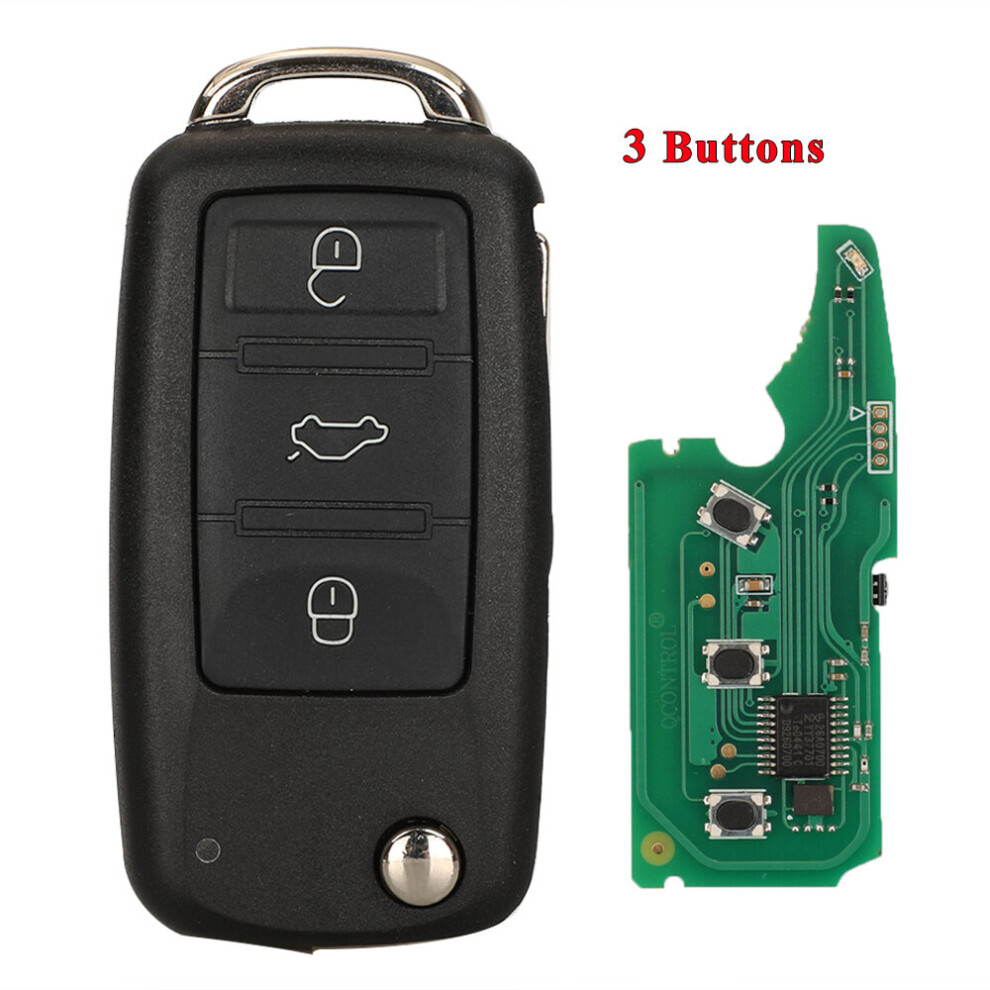 (Full 3 Buttons Key, 433Mhz 7946) 3/4Btn 315/433Mhz Id46 Flip Remote Car Key Fob For Touareg Vw Touareg Phaeton 2002-2012 3D0959753r /3D0959753ak Ar 8484945235840