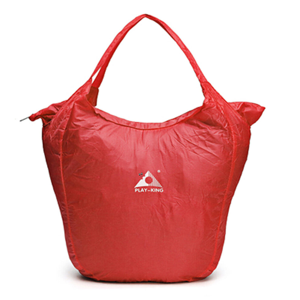 (Red) 36L Waterproof Foldable Outdoor Handle Bag Athletic Hiking Climbing Bags Travel Rucksack