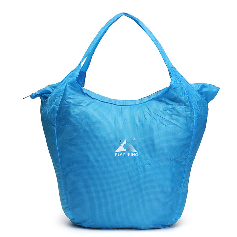 (Blue) 36L Waterproof Foldable Outdoor Handle Bag Athletic Hiking Climbing Bags Travel Rucksack