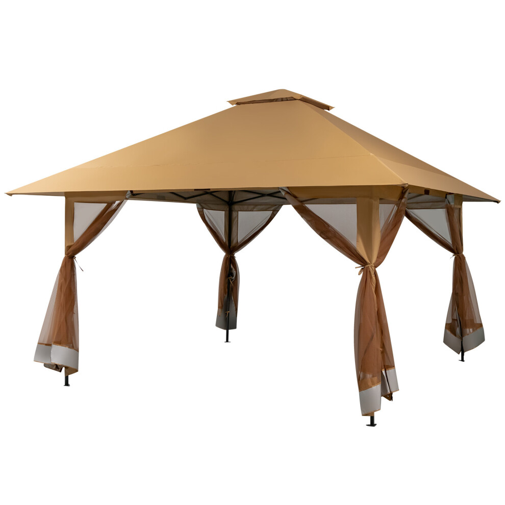 Costway 4M X 4M Pop-Up Gazebo Canopy Instant Setup Canopy Tent Shade Shelter Not,Specified