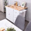 Costway Kitchen Cart Kitchen Island 3-Position Adjustable Shelves 3