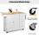 Costway Kitchen Cart Kitchen Island 3-Position Adjustable Shelves 5