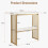 Costway 2-tier Console Table White Faux Marble Sofa Table  Narrow Couch Table 2