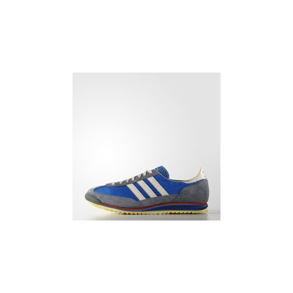 Adidas (8 Uk) Originals Sl72 Vintage Men's Sports Casual Trainer Shoes Blue