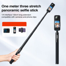 130cm Action Camera Selfie Stick Telescopic Extension Pole for GoPro Insta360