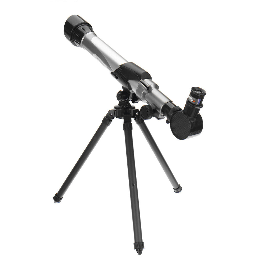 (Silver) 30-40X Astronomical Telescope Hd Refraction Optical Monoculars For Adult Kids Beginners With Tripod Silver 6112212704301