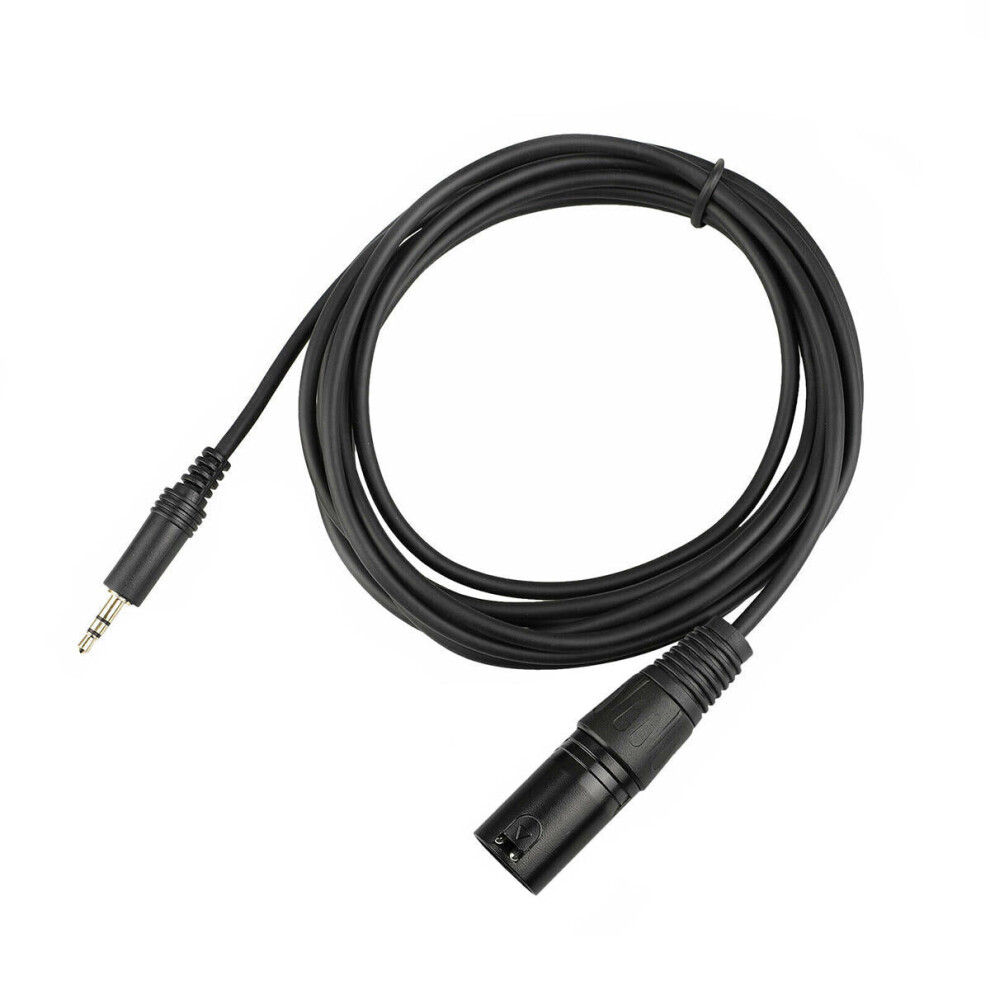 (Female) 10 inch 3.5mm to XLR 3-Pin Male Female Plug Microphone Mic Cable for Mobile Phone Laptop