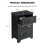 Costway 3-Drawer Bedside Table Vintage Nightstand Accent Table Sofa Side Table 2