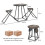 Costway 3-Piece Round Table and Stool Set Modern Table and Chairs Set for 2 2