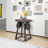 Costway 3-Piece Round Table and Stool Set Modern Table and Chairs Set for 2 9