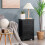 Costway 3-Drawer Bedside Table Vintage Nightstand Accent Table Sofa Side Table 3