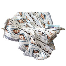 ( Illinois) Bohemian Cotton Blanket Towel Soft Bedding Tapestry Sofa Throw