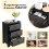 Costway 3-Drawer Bedside Table Vintage Nightstand Accent Table Sofa Side Table 6