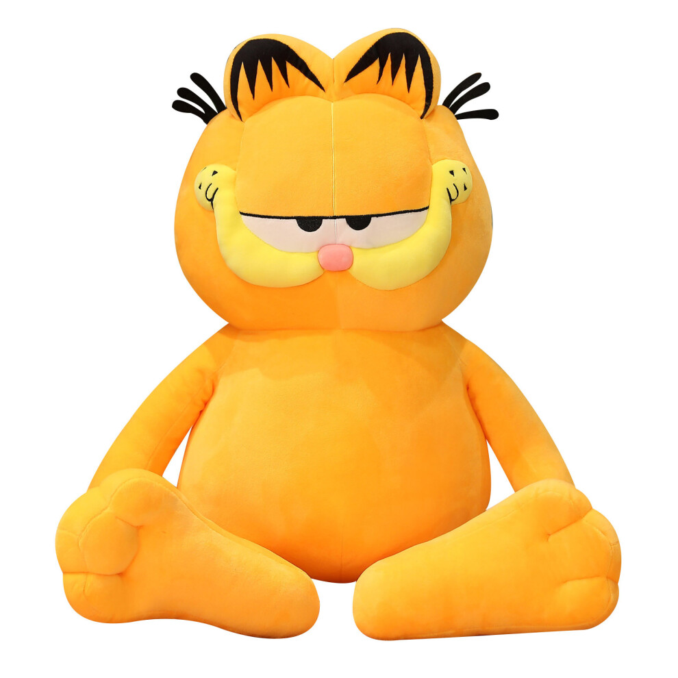 (40cm) Garfield Fat Angry Cat Plush Toy Disney Animals Lazy Foolishly Tiger Skin Simulation