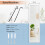 Costway Full Length Mirror Door Wall Mounted Dressing Mirror w/ Hanging Hooks 2