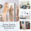 Costway Full Length Mirror Door Wall Mounted Dressing Mirror w/ Hanging Hooks 9