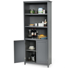 Bookcase Shelving Storage Cabinet Standing Wooden Display Book Shelf