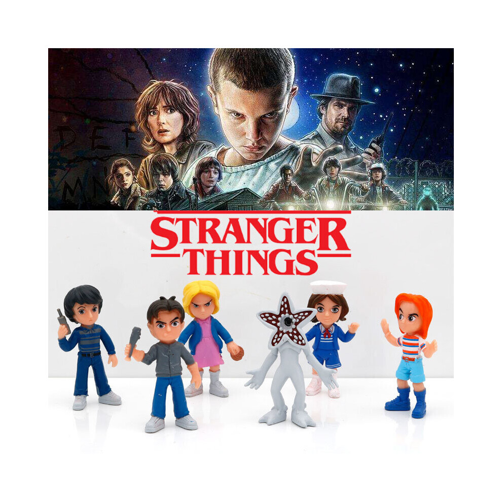 Rywolt Set 6Pcsset Figures Eleven Will Dustin Demogorgon Kid Gift Xmas