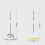 Buckle Long Handled Dustpan and Brush Soft Bristles Broom Dust Pan set 2