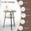 Costway Round End Table 2-Tier Bedside Table Versatile Retro Accent Table 5