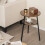 Costway Round End Table 2-Tier Bedside Table Versatile Retro Accent Table 8