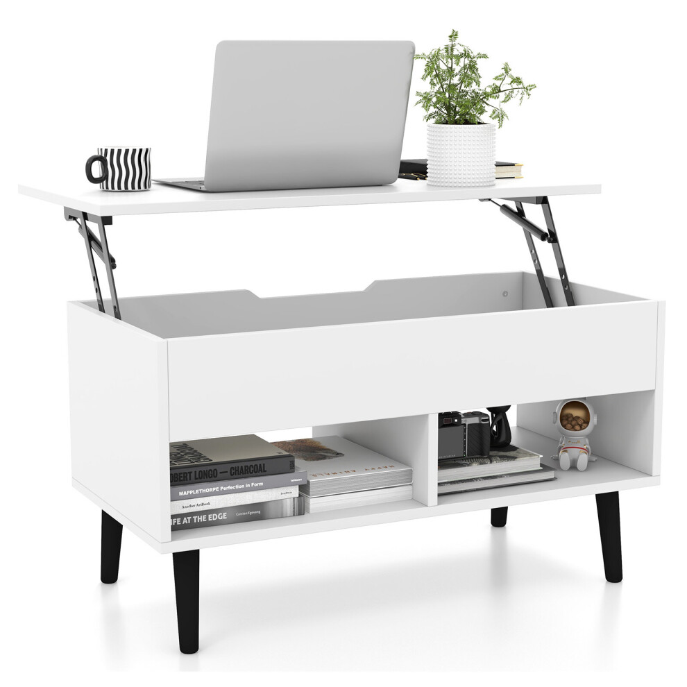 Lift Top Coffee Table Wooden Modern Cocktail Table Flip Top Table