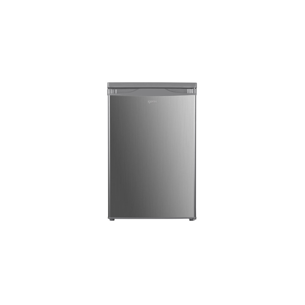 Igenix IG255X Larder Fridge, Under Counter, 136 Litre, Reversible Door, Inox