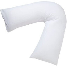 (Hollow Fiber V Pillow) Extra Filled V Shaped Pillow Head Neck & Back Support Duck Feather & Hollow Fiber Hotel Quality V Pillow