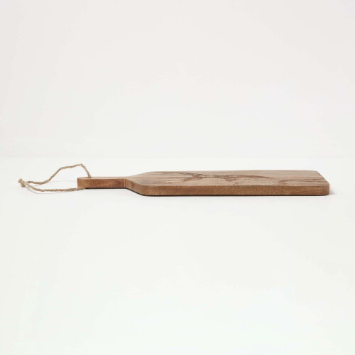 Homescapes Etched Stag Mango Wood Chopping Board, 50 x 25cm 2