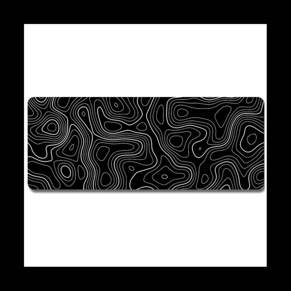 Topographic Contour Extended Big Mouse Pad Computer Keyboard Mouse Mat Mousepad With 3Mm Non- Base 4762527012107