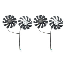 New 2 Pair Graphics Card Fan 85mm Ha9010H12F-Z 4Pin Cooler Fan Replacement for Gtx 1060 Oc 6G Gtx 960 P106-100 P106