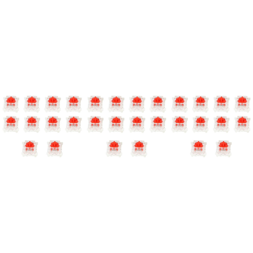 30Pcs Plastic For Cherry 3 Pin Mx Rgb Mechanical Switch Keyboard Replacement Red 4762527092697