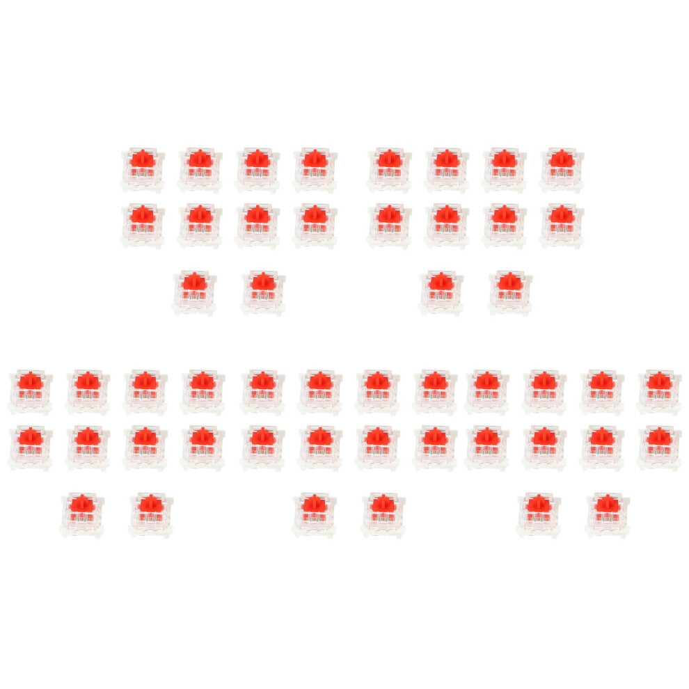 50Pcs Plastic For Cherry 3 Pin Mx Rgb Mechanical Switch Keyboard Replacement Red 4762527092703