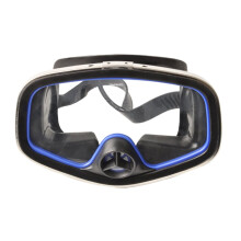 Scuba Diving Classic Free Dive One-Window Silicone Purged Mask Black Nose Valve Frame Adult Diving Mask