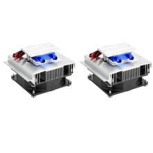 2X Thermoelectric Cooler Cooling System Semiconductor Refrigeration System Kit Heatsink Peltier Cooler for 15L Water
