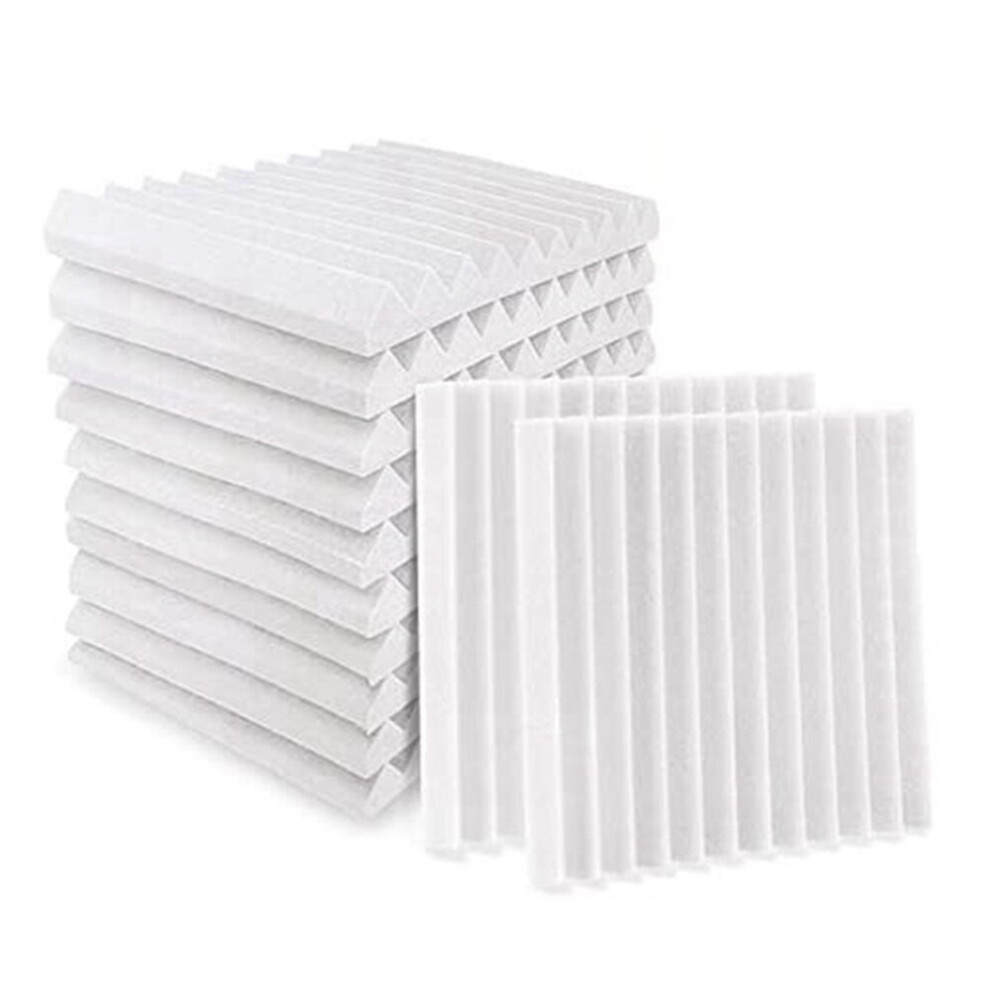 12Pcs Acoustic Foam Board,Studio Wedge Tile,Acoustic Foam Soundproof Pyramid Studio Treatment Wall Panel,Etc,2.5X30x30cm 4762527076673
