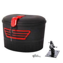 Electric Scooter Storage Front Carrying Basket with Lock for Foldable Electric E-Bike Scooter