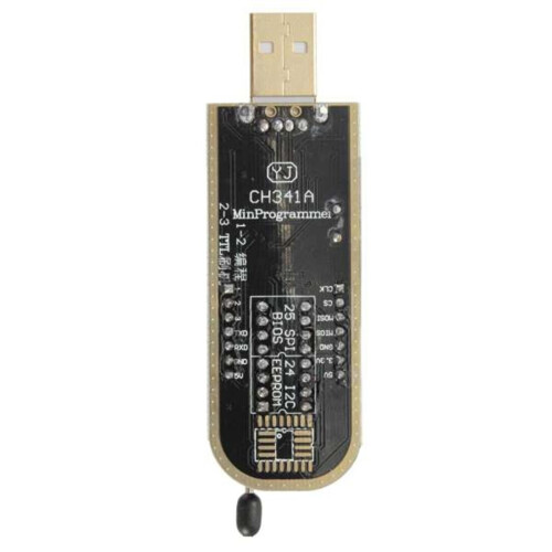 CH341A 24 25 Series EEPROM Flash BIOS USB Programmer Module + SOIC8 SOP8 Test Clip for EEPROM 93CXX / 25CXX / 24CXX 1