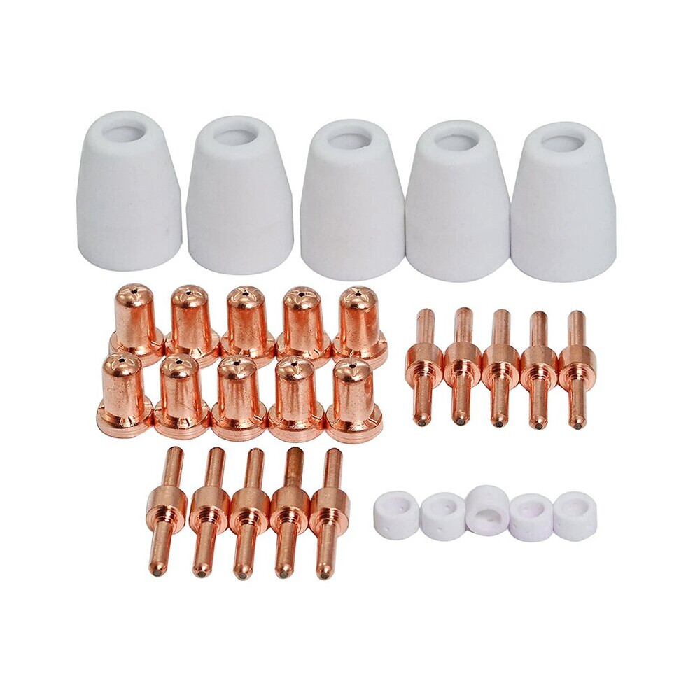 For Pt-31 Lg-40 Plasma Cutter Cutting Torch Consumables Kit Extended 30Pcs 4762527084234