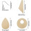 60Pcs Unfinished Wood Blank Earrings with Holes and Earrings Hooks for DIY Jewelry Making 6
