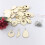 60Pcs Unfinished Wood Blank Earrings with Holes and Earrings Hooks for DIY Jewelry Making 2