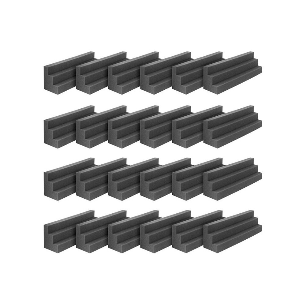 24 Pcs Bass Traps Acoustic Foam Panels Sound Proof Padding,Studio Foam For Corner Soundproofing Foam,Sound Proof Foam 4762527077533