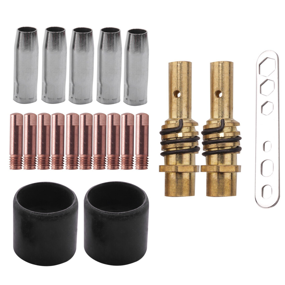 20Pcs Nozzles Contact Tips Holders Mig Welder Consumable Accessory For 15Ak Mb15 Mig Co2 Welding Torch 4762527082285