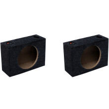 2X Single 8-Inch Sealed Universal Speaker Boxes Car Speaker Box Car Subwoofer Boxes for Car Music