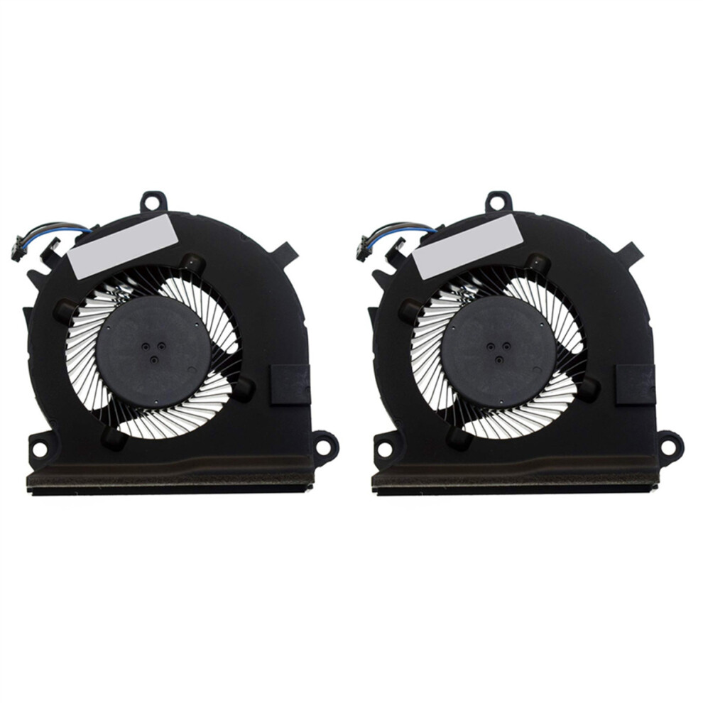 2X Laptop CPU Cooling Fan DFS2000055K0T DC5V 0.5A 4PIN for Gaming 15-EC L77560-001
