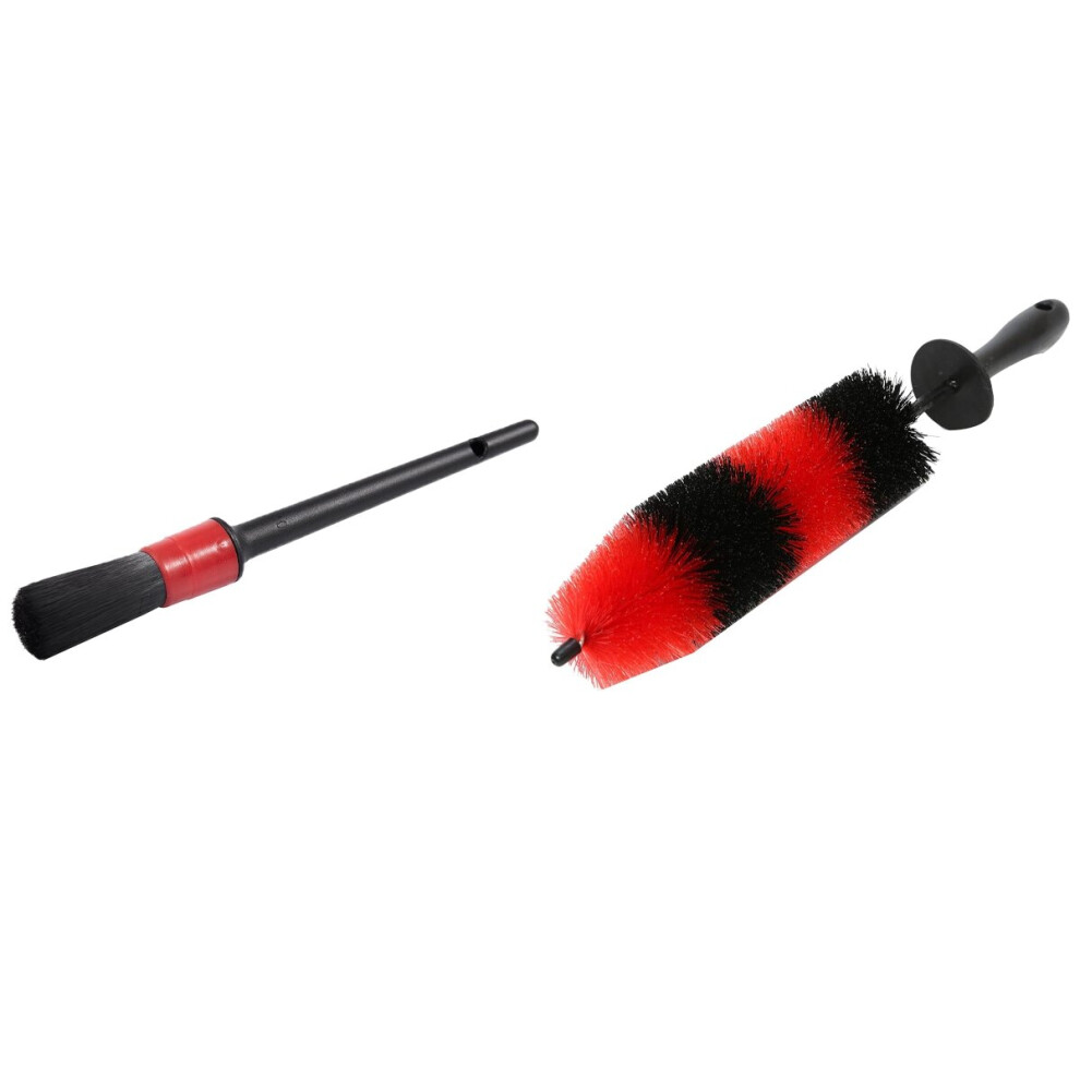 Detail Brush ( 5), Auto Detailing Brush Set With Car Tire Cleaning Brush Wheel Brush Rim Detail Brush 17Inch Long 4762527099351