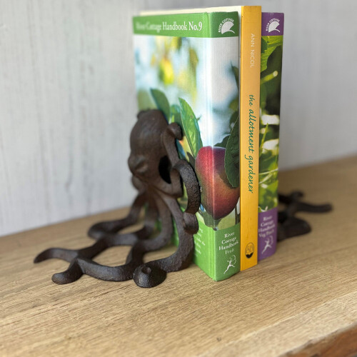 Selections Cast Iron Octopus Decorative Bookends (Set of 2) 2